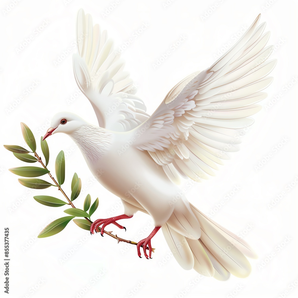 Dove clipart carrying an olive branch Dove clipart carrying an olive branch