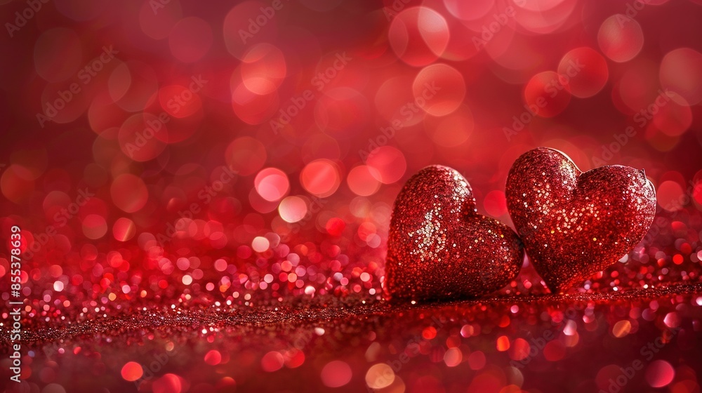 Heart-Themed Valentine Background with Love Hearts Heart-Themed Valentine Background with Love Hearts