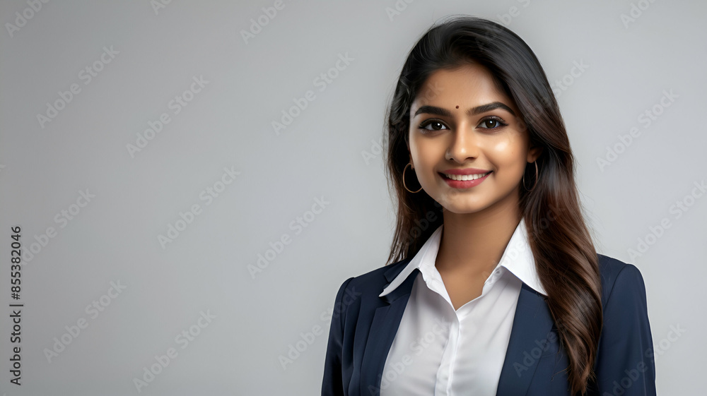 Indian girl with business attire. Indian girl with business attire.