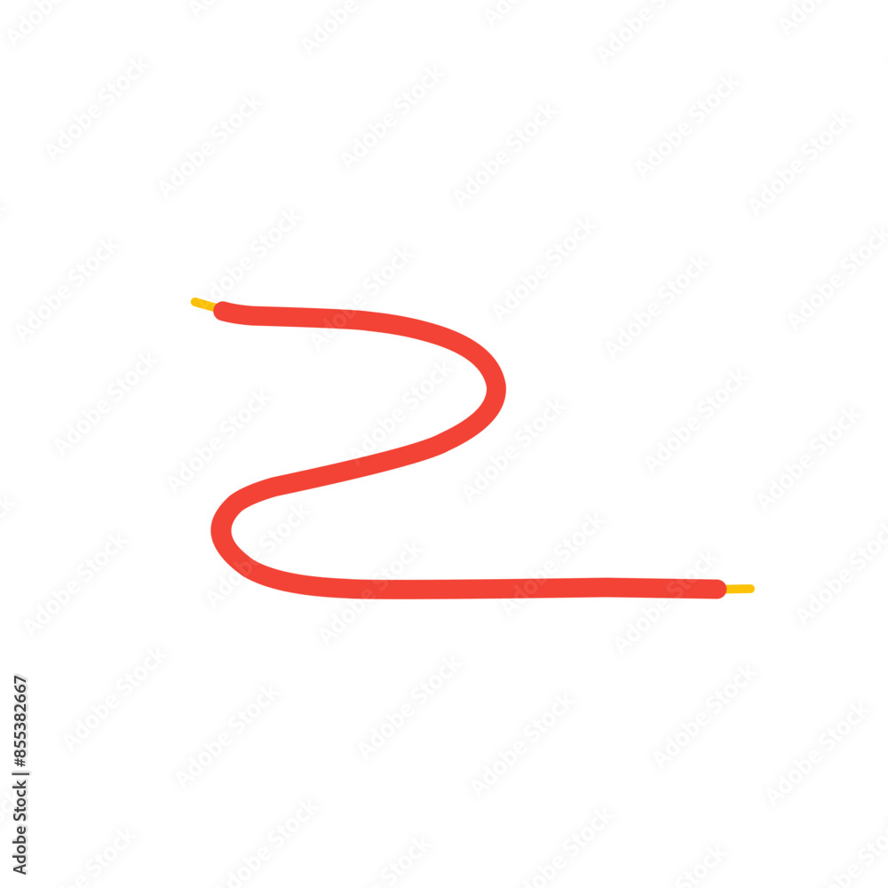 red shoelace element red shoelace element