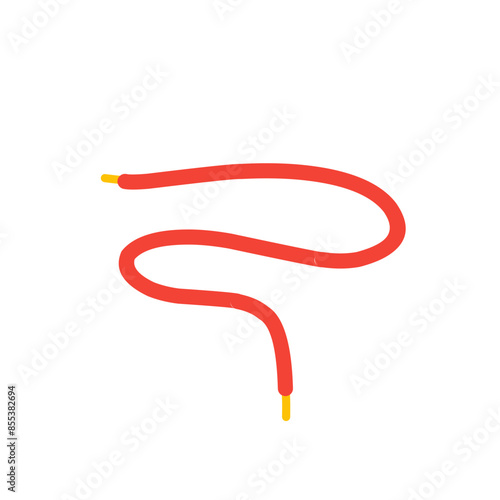 red shoelace element