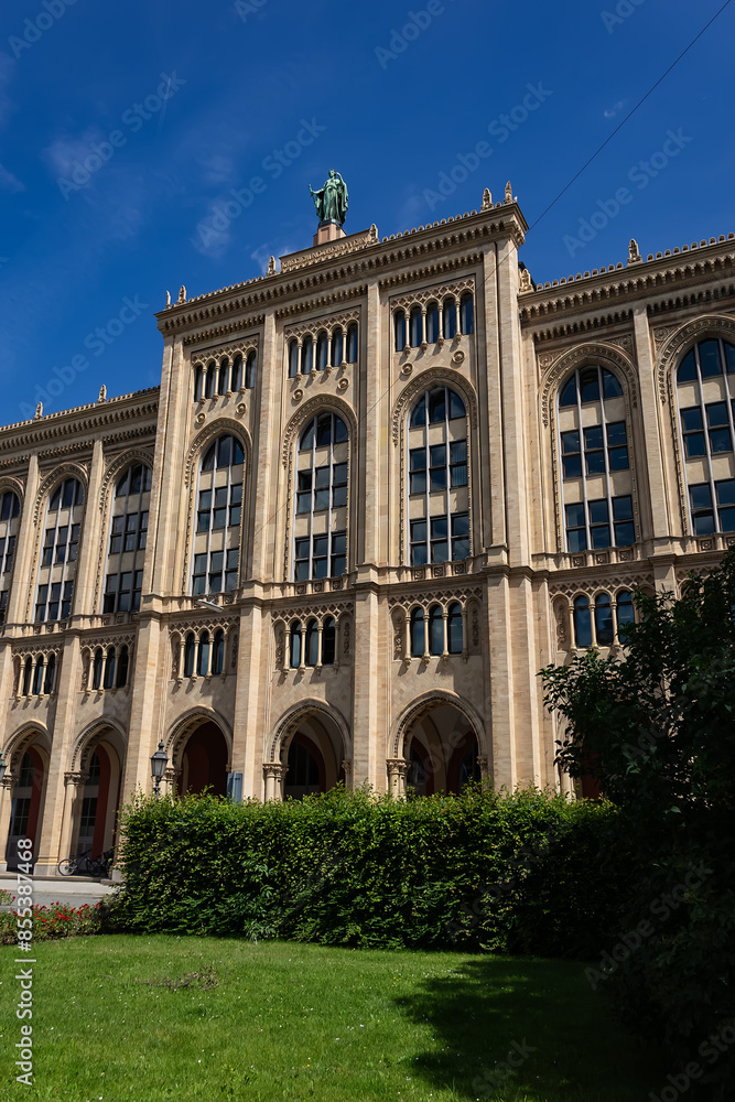 Naklejka premium Government of Upper Bavaria building (Regierung von Oberbayern) on Maximilianstrasse in Munich, Germany.