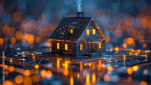 Real Estate Market Trends: Depict a digital screen showing real estate market trends and statistics, emphasizing the importance of staying informed about market dynamics.