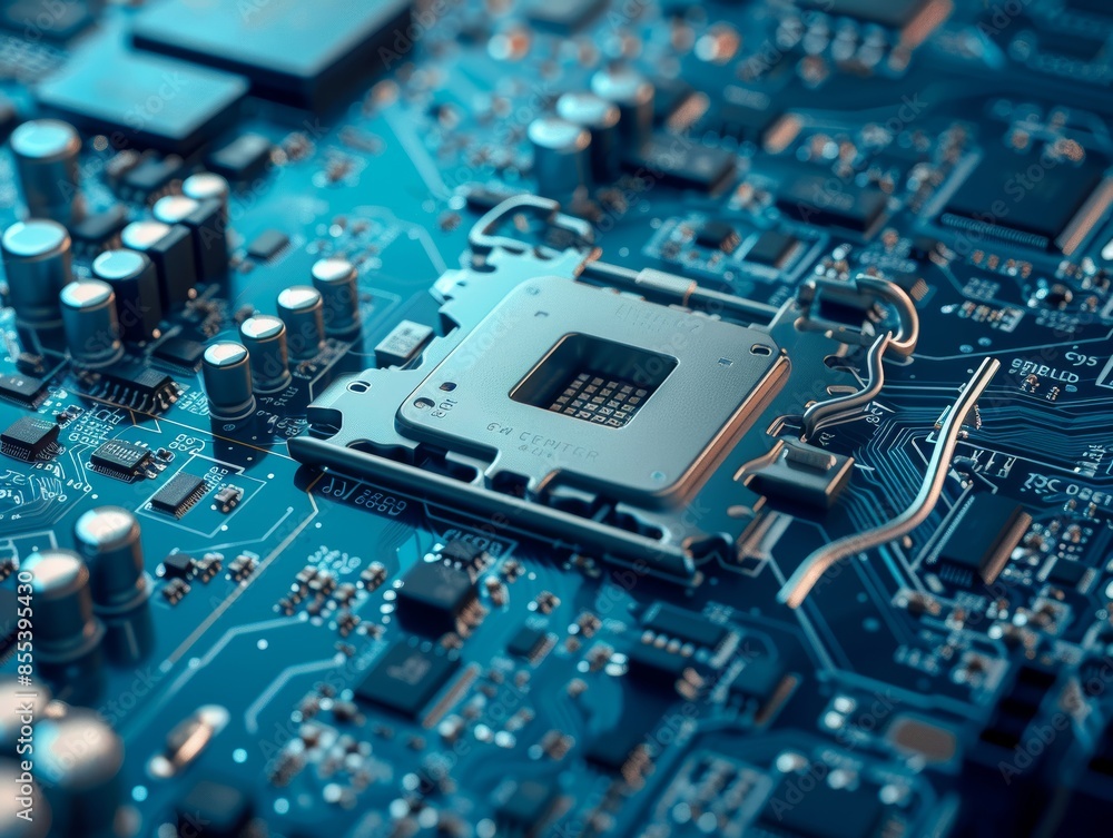 secure connection or cybersecurity service concept of compute motherboard closeup and safety lock with login - ai secure connection or cybersecurity service concept of compute motherboard closeup and safety lock with login - ai
