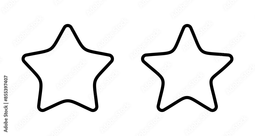 Star Icon vector isolated on white background. Star vector icon. Rating symbol Star Icon vector isolated on white background. Star vector icon. Rating symbol