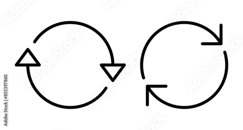Refresh icon vector isolated on white background. Reload icon vector. Update icon. convert icon