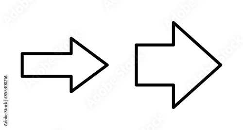 Arrow icon vector isolated on white background. Arrow symbol. Arrow vector icon