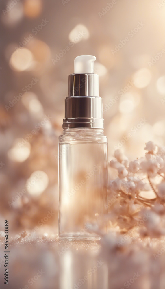 Niacinamide and AntiInflammatory Effect A soothing skincare scene with niacinamide molecules calming Niacinamide and AntiInflammatory Effect A soothing skincare scene with niacinamide molecules calming