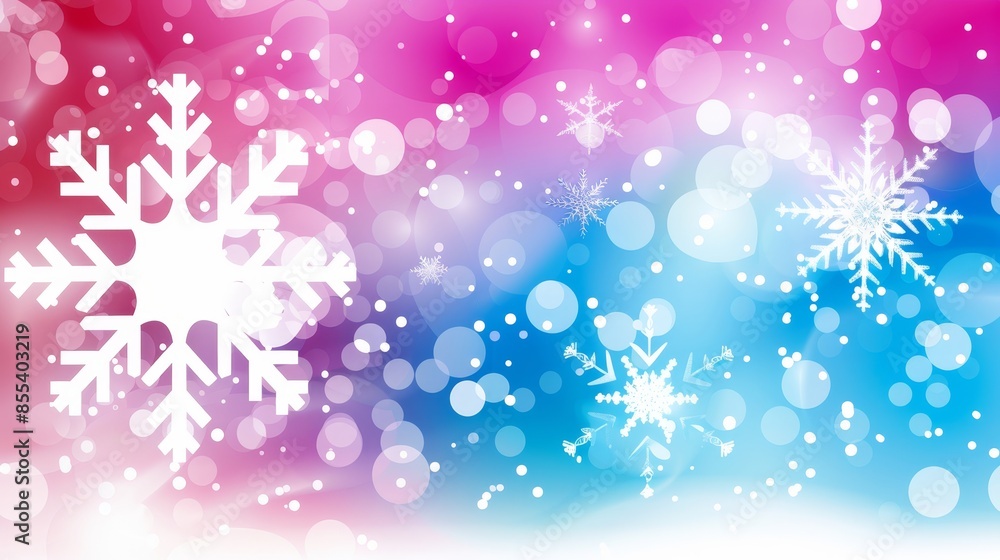 Abstract winter background with digital snowflakes in cool tones for a unique design concept Abstract winter background with digital snowflakes in cool tones for a unique design concept