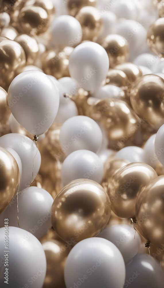 White gold balloons White gold balloons