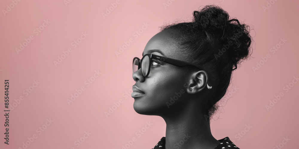 Confident woman portrait on pink background, a natural portrait of a woman expressing confident Confident woman portrait on pink background, a natural portrait of a woman expressing confident