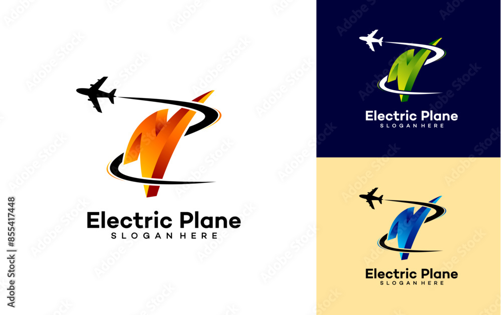 Modern N Initial Travel logo designs concept vector Modern N Initial Travel logo designs concept vector