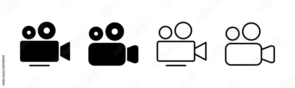 Video icon set. video camera icon vector. movie sign. cinema Video icon set. video camera icon vector. movie sign. cinema