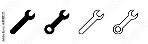 Wrench icon set. repair icon vector. tools icon vector