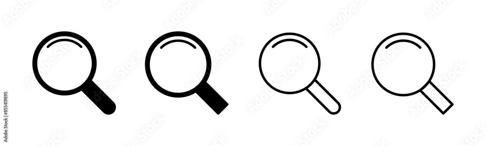 Search icon set. search magnifying glass icon Search icon set. search magnifying glass icon