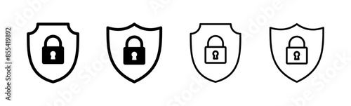 Security icon set. protection icon. privacy. vpn