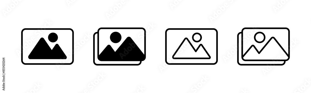 Picture icon set. photo gallery icon symbol Picture icon set. photo gallery icon symbol