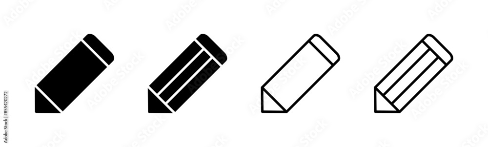 Pencil icon set. pen symbol. edit icon vector Pencil icon set. pen symbol. edit icon vector
