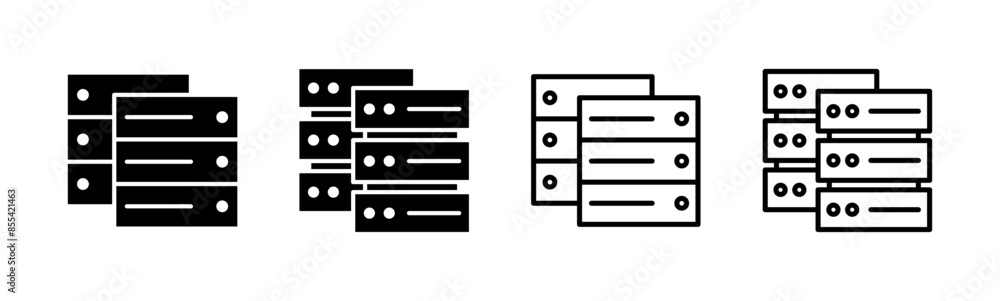 Database icon set. database vector icon Database icon set. database vector icon