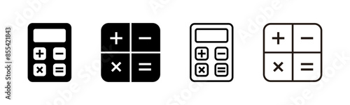 Calculator icon set. Accounting calculator icon. calculator vector