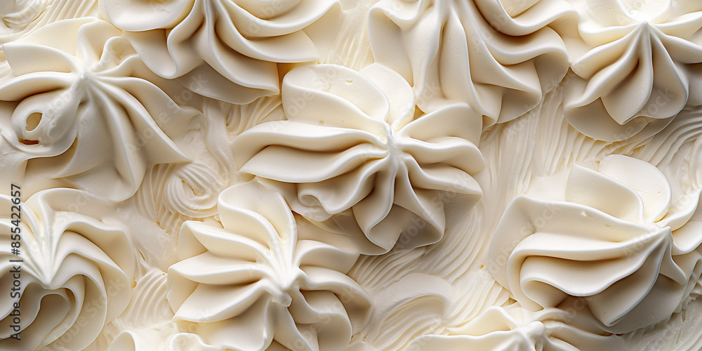 Classic vanilla ice cream swirl, a closeup of classic vanilla ice cream swirls, their creamy texture and soft color against a white background Classic vanilla ice cream swirl, a closeup of classic vanilla ice cream swirls, their creamy texture and soft color against a white background