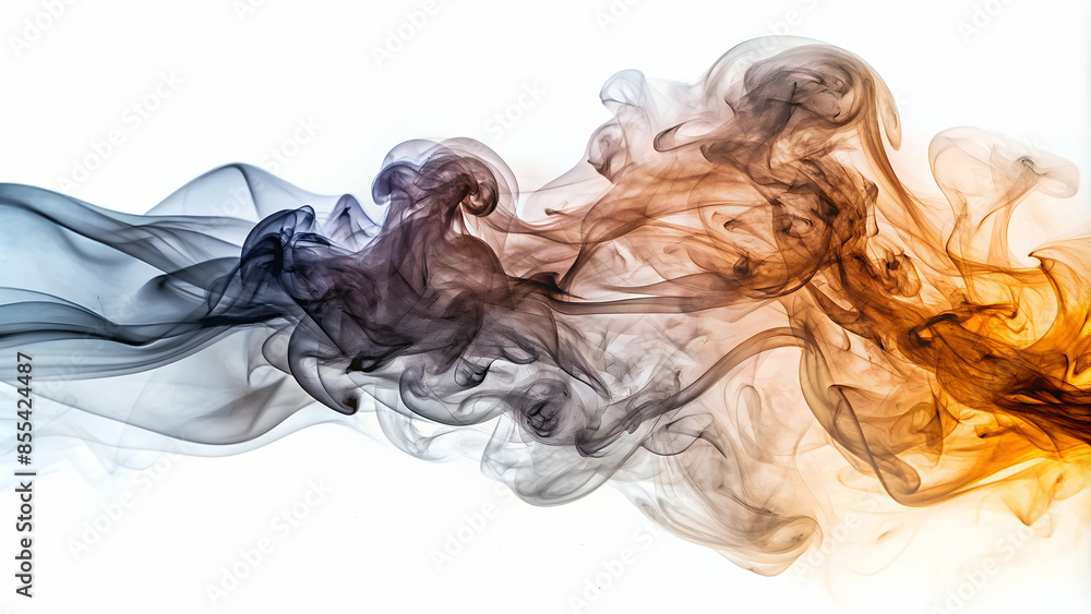 Abstract Smoke on White Background Abstract Smoke on White Background