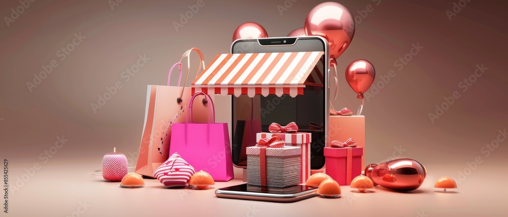Online shopping, e-commerce concept. Mobile app, smartphone, new technologies consumerism Online shopping, e-commerce concept. Mobile app, smartphone, new technologies consumerism