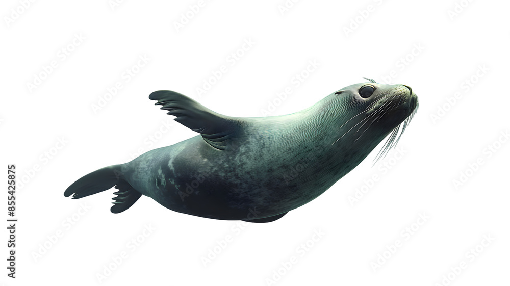 Obraz premium sea lion isolated on white background