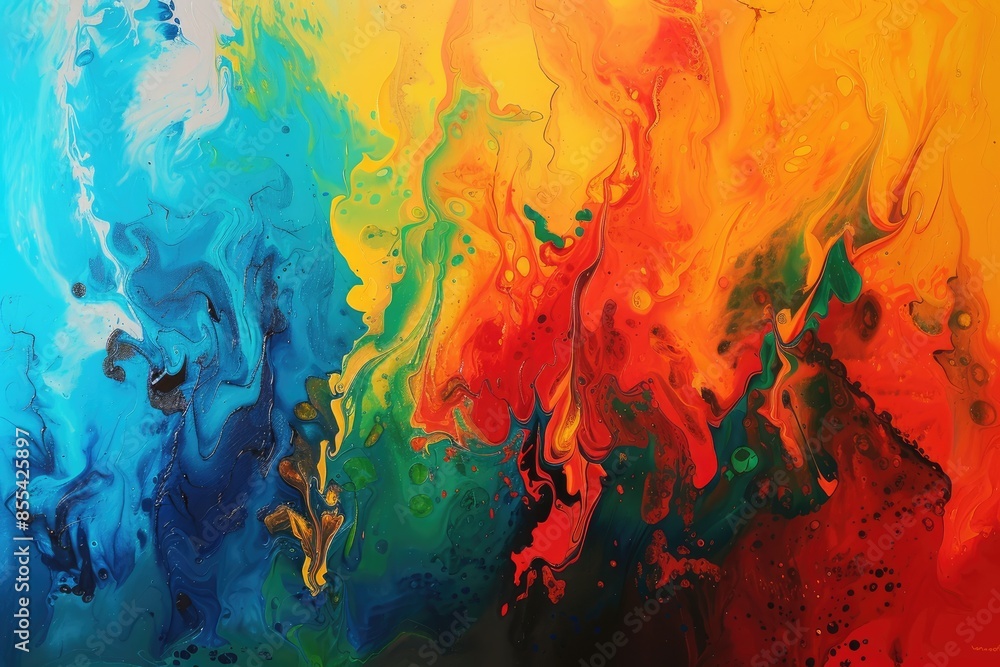a painting with a colorful background, Photograph a collection of vibrant abstract paintings a painting with a colorful background, Photograph a collection of vibrant abstract paintings