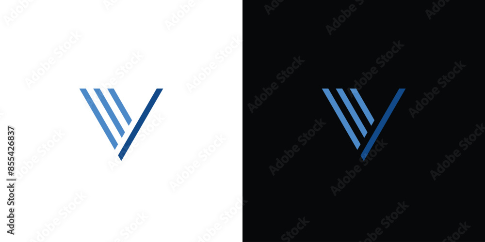Modern and sophisticated V logo design 2 Modern and sophisticated V logo design 2