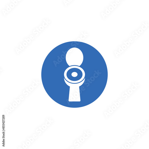 Toilet vector icon logo design template