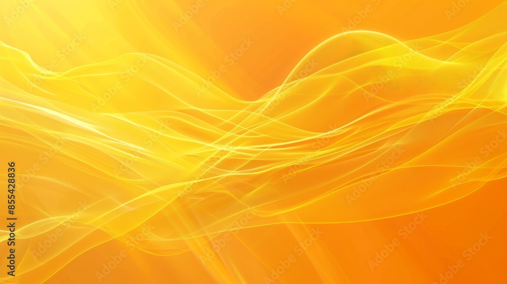Abstract yellow wave pattern on orange background Abstract yellow wave pattern on orange background