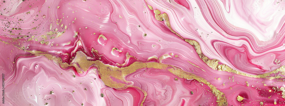 Pink and gold marble background, liquid art with pink hues in the style of glittery texture Pink and gold marble background, liquid art with pink hues in the style of glittery texture