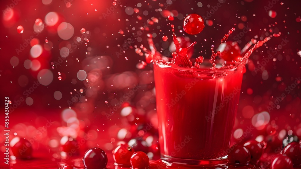 Juice splashes out from cutted strawberries on a white background Juice splashes out from cutted strawberries on a white background