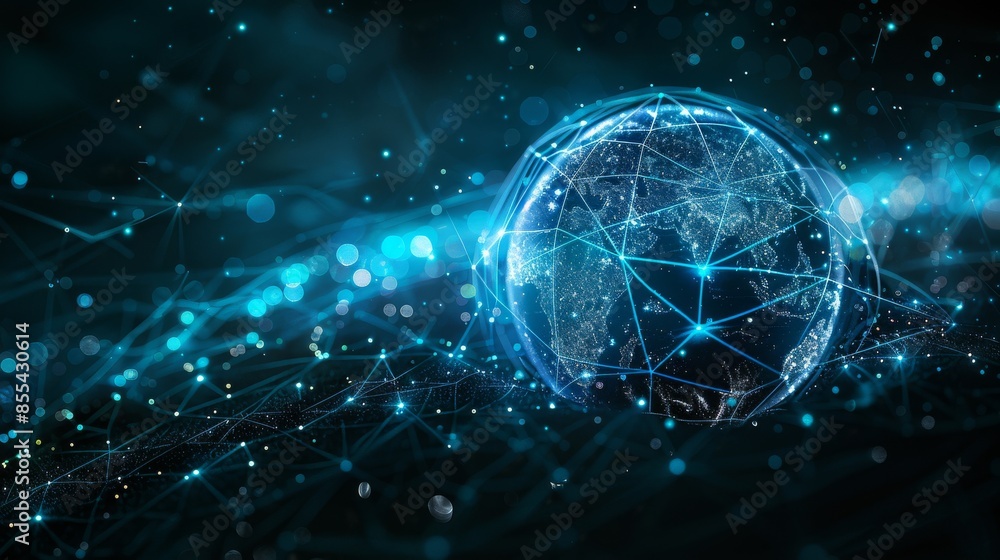 Global Network Connection Concept Global Network Connection Concept