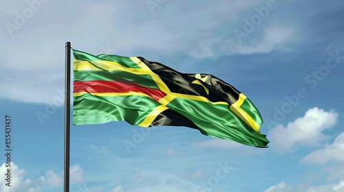 Vanuatu's National Flag in 3D: Detailed Illustration photo