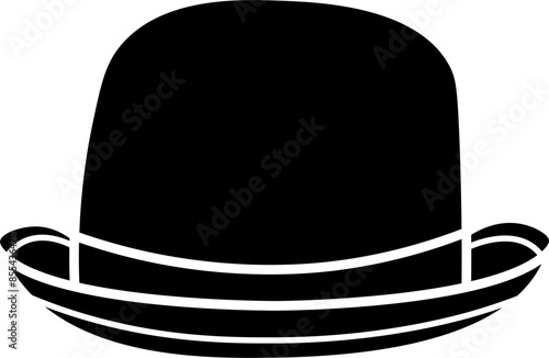 bowler hat illustration vector