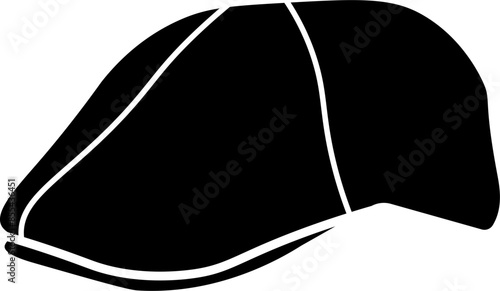 flat cap illustration vector