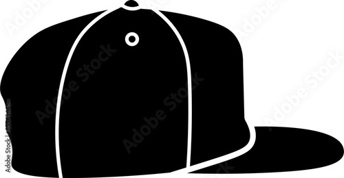 snapback hat illustration vector
