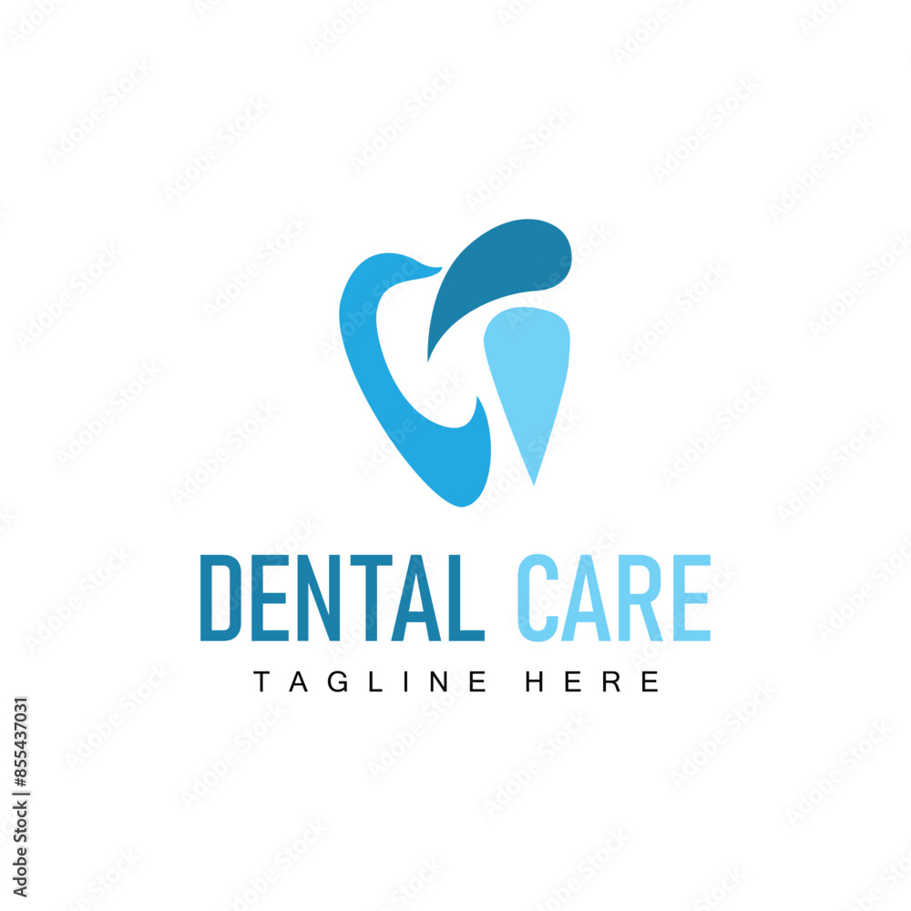 Dental health logo design caring for teeth illustrator template Dental health logo design caring for teeth illustrator template