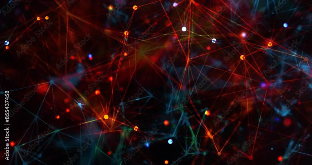 colorful pexus particles abstract background colorful pexus particles abstract background