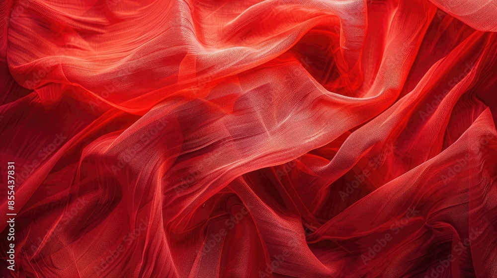 Obraz premium Close up of a background made of red fabric