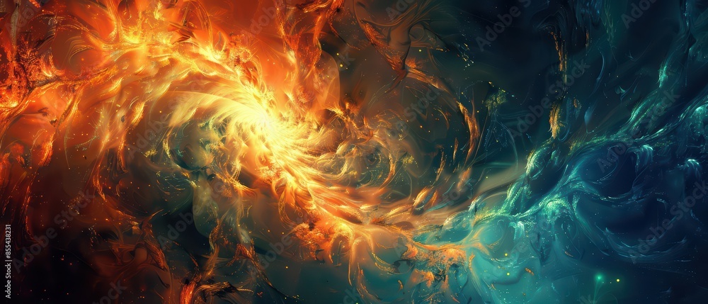 Fototapeta premium Beautiful Abstract Desktop Wallpaper For Ultrawide Screen 21:9