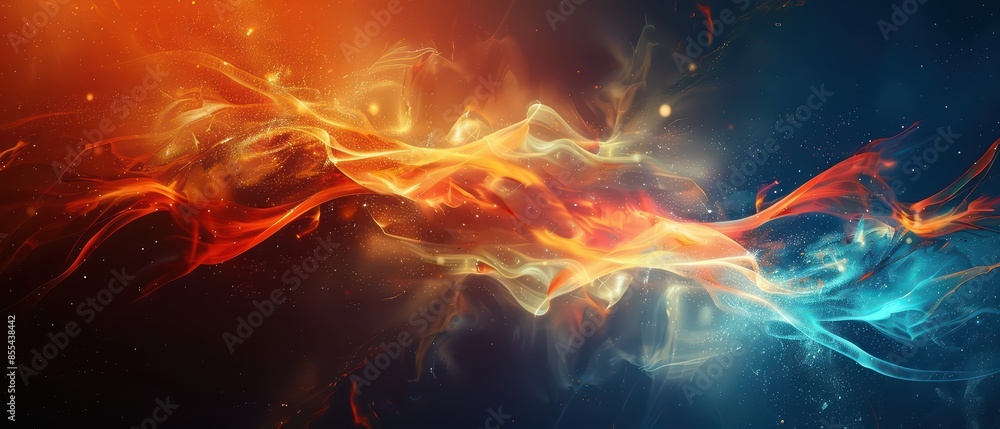 Fototapeta premium Beautiful Abstract Desktop Wallpaper For Ultrawide Screen 21:9