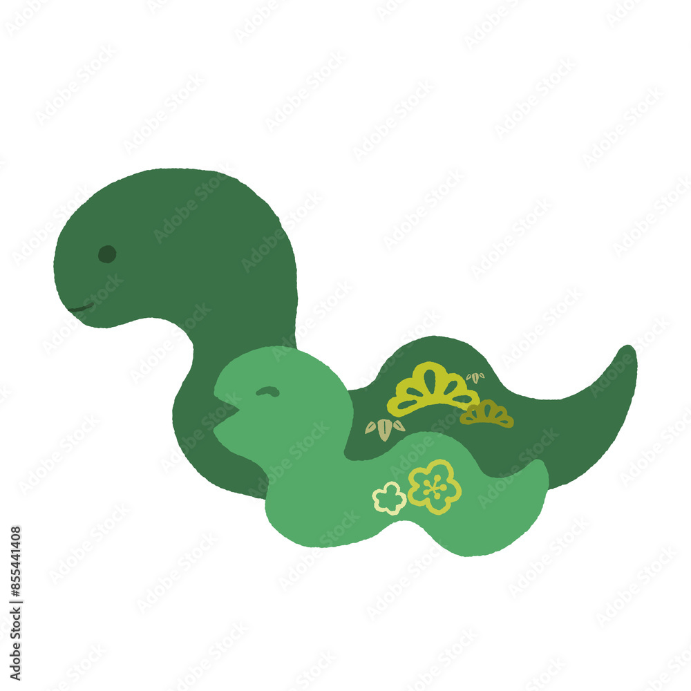 Obraz premium ヘビの親子