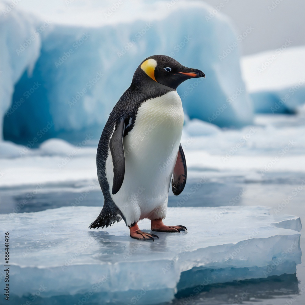 Obraz premium Gentoo Penguins (Pygoscelis papua) on Danko Island on the Antarctic Peninsula in Antarctica