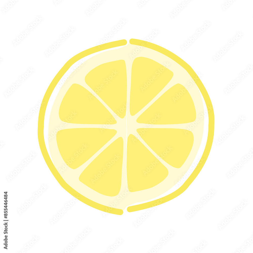 Lemon cut slices vector Lemon cut slices vector