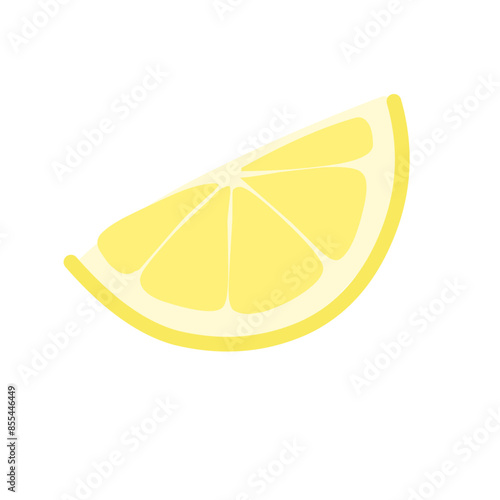 Lemon cut slices vector