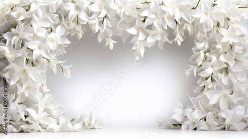 white flower frame © urwa