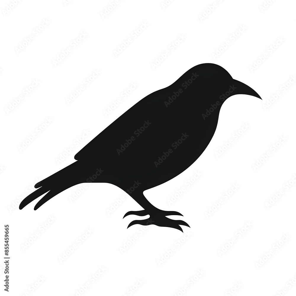 Obraz premium crow on a white background made by midjourney
